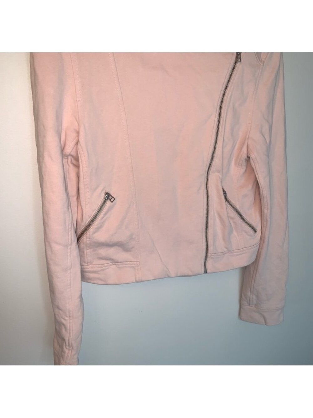 Aritzia Sunday Best Pink Kerouac Moto Jacket 8 - Picture 8 of 10